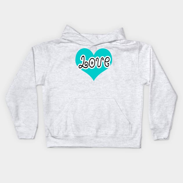 Lovely Love Beautiful Kids Hoodie by Shop Ovov